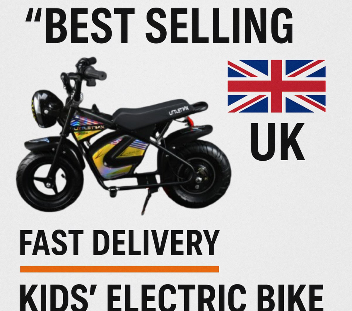 NEW LittleTrax Kids Electric Monkey Bike 350w Dirt bike ride on toy similar to 50cc off road bike - Littletrax Kids Electric Bikes