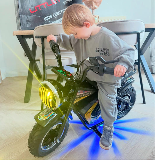 Award winning 350w 36v Kids Electric Bike – Ages 3 to 12+ ride on dirt bike - Littletrax Kids Electric Bikes