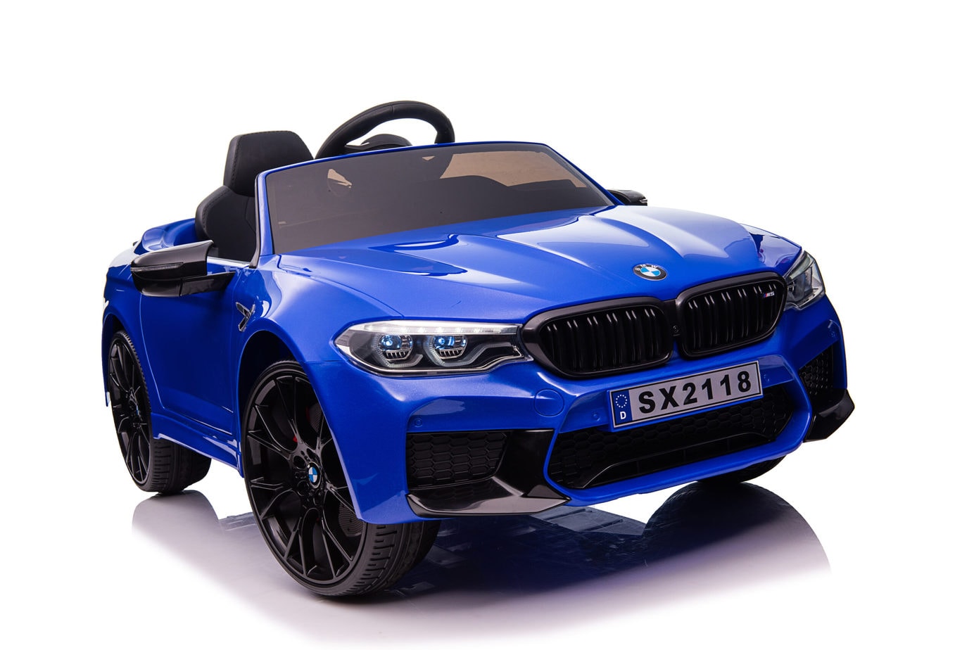 BMW M5 Kids Ride on Electric Car 12v With leather Seats and Eva Wheels