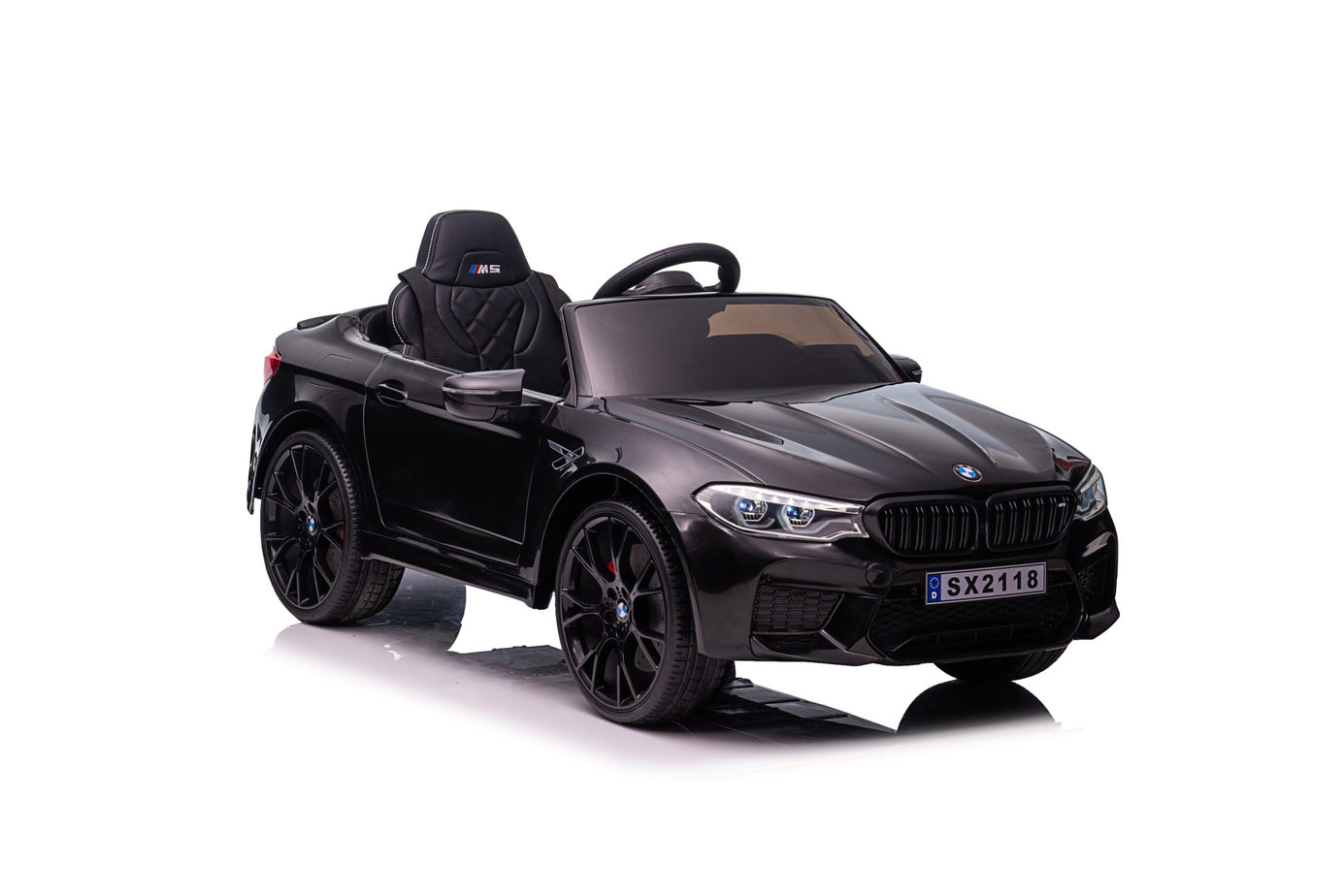 BMW M5 Kids Ride on Electric Car 12v With leather Seats and Eva Wheels
