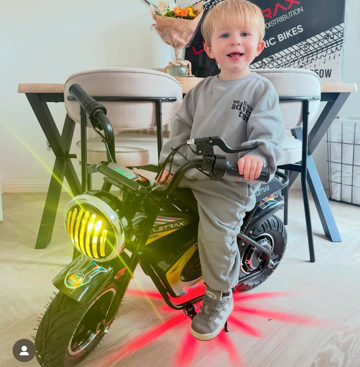 Littletrax 350W Kids Electric Bike – Ages 3 to 7 ride on motorbike