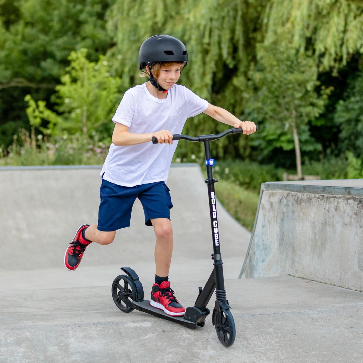 Charcoal - Big 2 Wheel Scooter - Littletrax Kids Electric Bikes