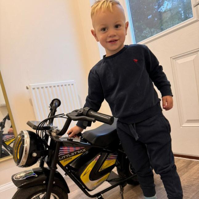 NEW LittleTrax Kids Electric Monkey Bike 350w Dirt bike ride on toy similar to 50cc off road bike - Littletrax Kids Electric Bikes