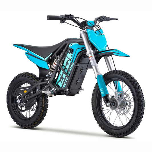 EBOX 2 V2 Off-Road Pit Bike - Teal - Littletrax Kids Electric Bikes