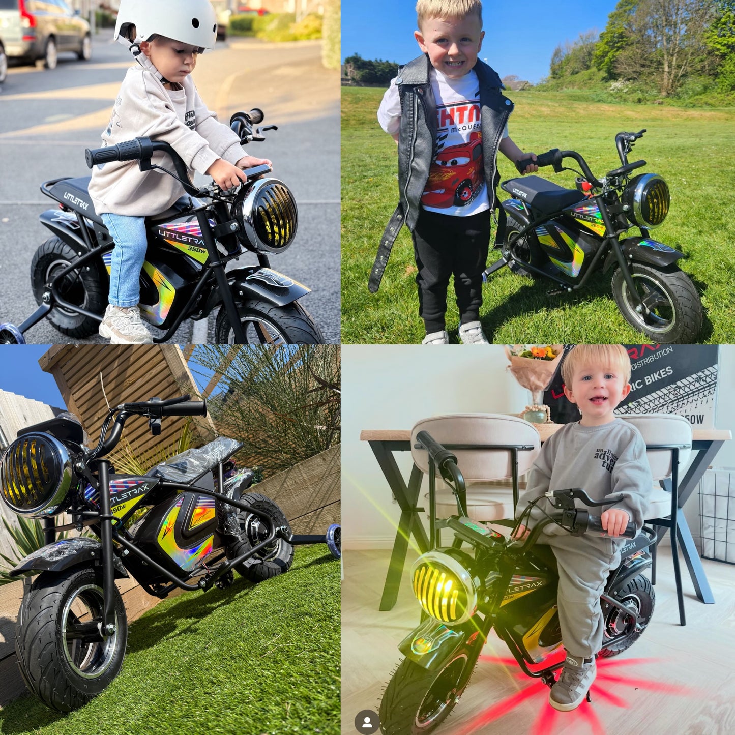 Littletrax 350W Kids Electric Bike – Ages 3 to 7 ride on motorbike