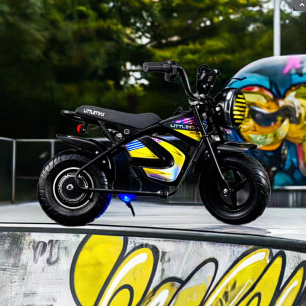 NEW LittleTrax Kids Electric Monkey Bike 350w Dirt bike ride on toy similar to 50cc off road bike - Littletrax Kids Electric Bikes