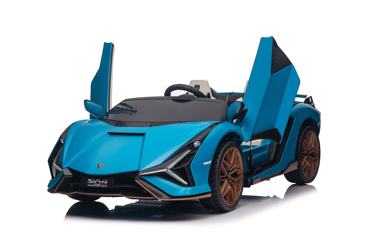 2-Seater Kids Lamborghini Sian Ride-On Car with Remote