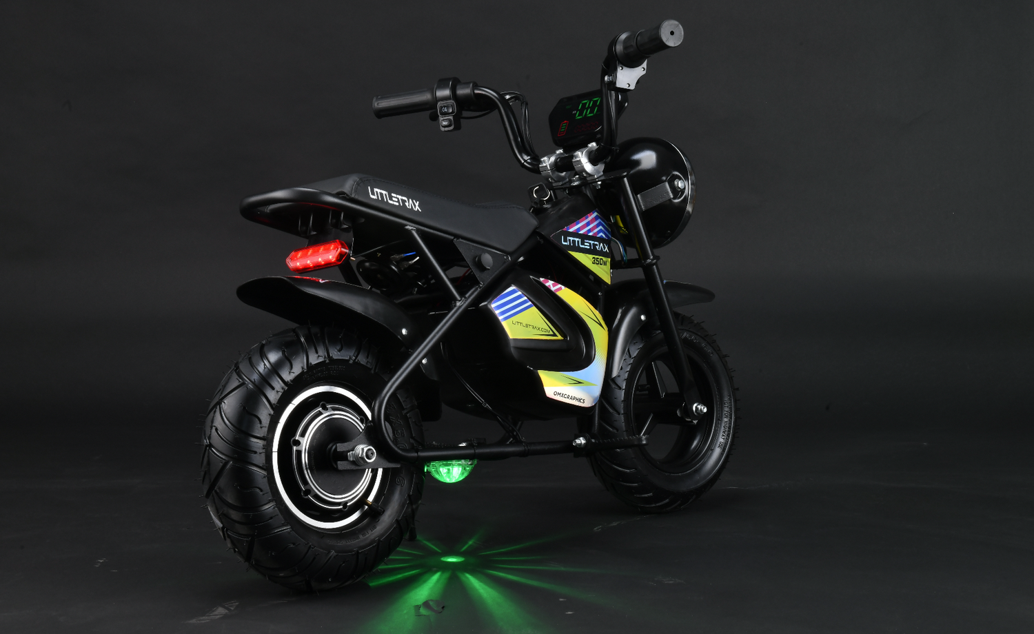 NEW LittleTrax Kids Electric Monkey Bike - 350w, 3 Speed Max 15mph - 19kg - Up to 10 mile Range - Littletrax Kids Electric Bikes