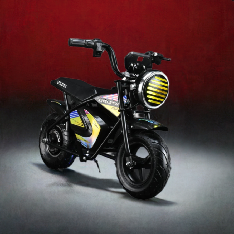 NEW LittleTrax Kids Electric Monkey Bike 350w Dirt bike ride on toy similar to 50cc off road bike - Littletrax Kids Electric Bikes