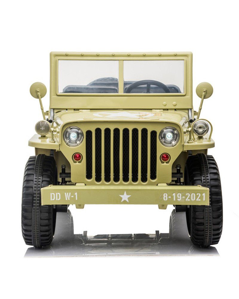 3 Seater Hotchkiss Willys Jeep Ride On 24v