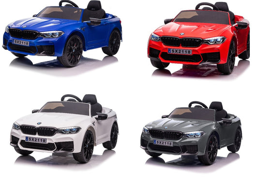 BMW M5 Kids Ride on Electric Car 12v With leather Seats and Eva Wheels