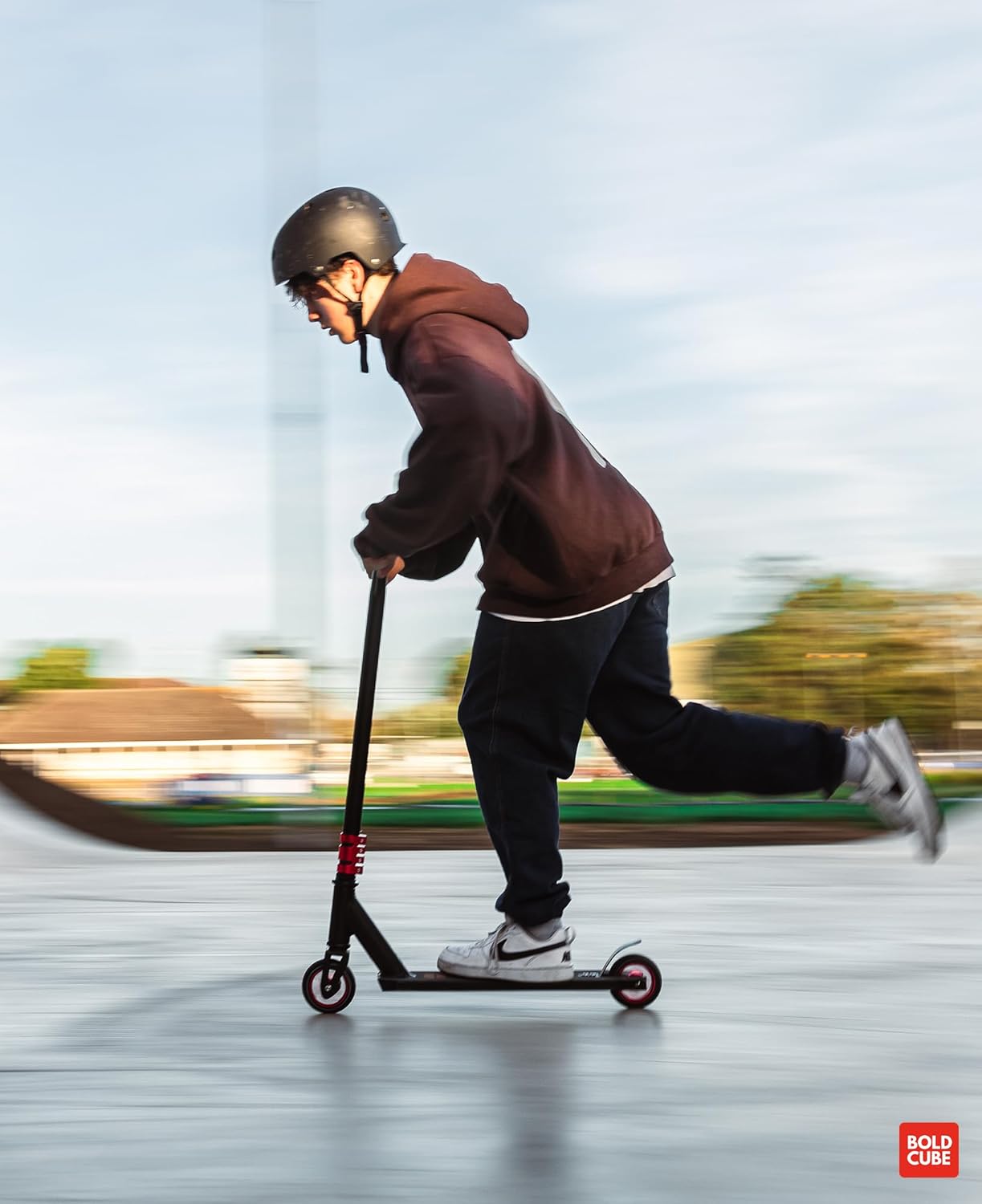 Black - Deluxe Stunt Scooter - Littletrax Kids Electric Bikes