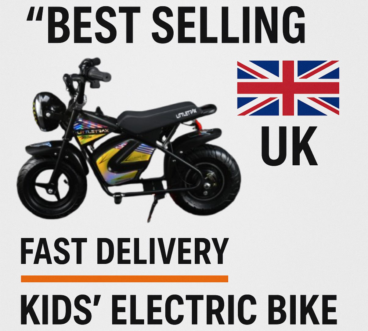 NEW LittleTrax Kids Electric Monkey Bike 350w Dirt bike ride on toy similar to 50cc off road bike - Littletrax Kids Electric Bikes