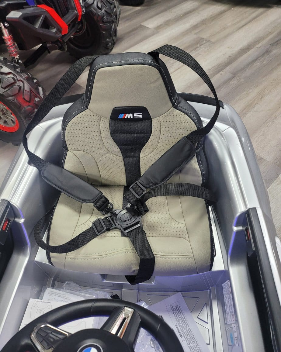 BMW M5 Kids Ride on Electric Car 12v With leather Seats and Eva Wheels