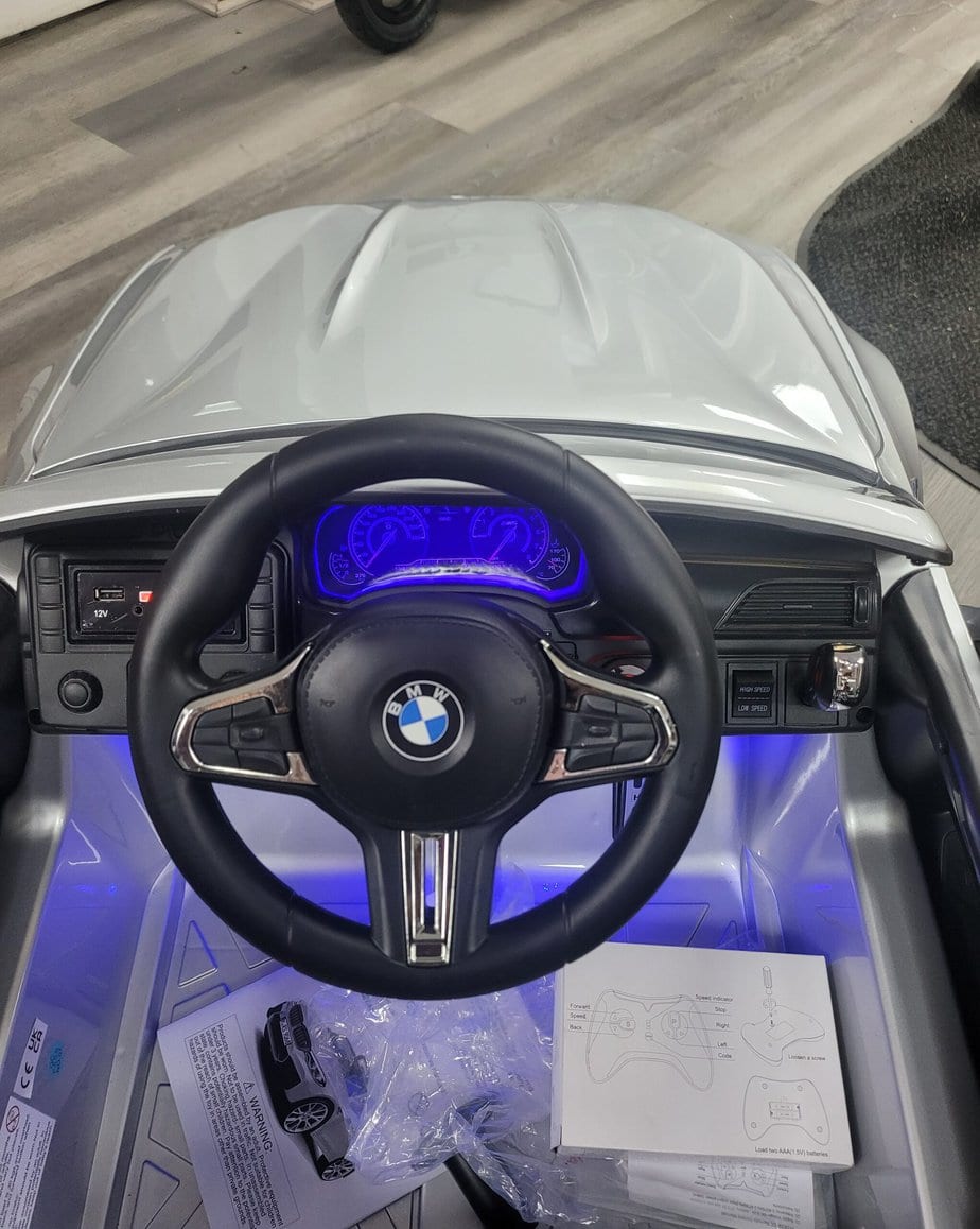 BMW M5 Kids Ride on Electric Car 12v With leather Seats and Eva Wheels