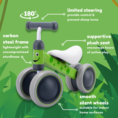 Bertie Frog - Baby Balance Bike - Littletrax Kids Electric Bikes