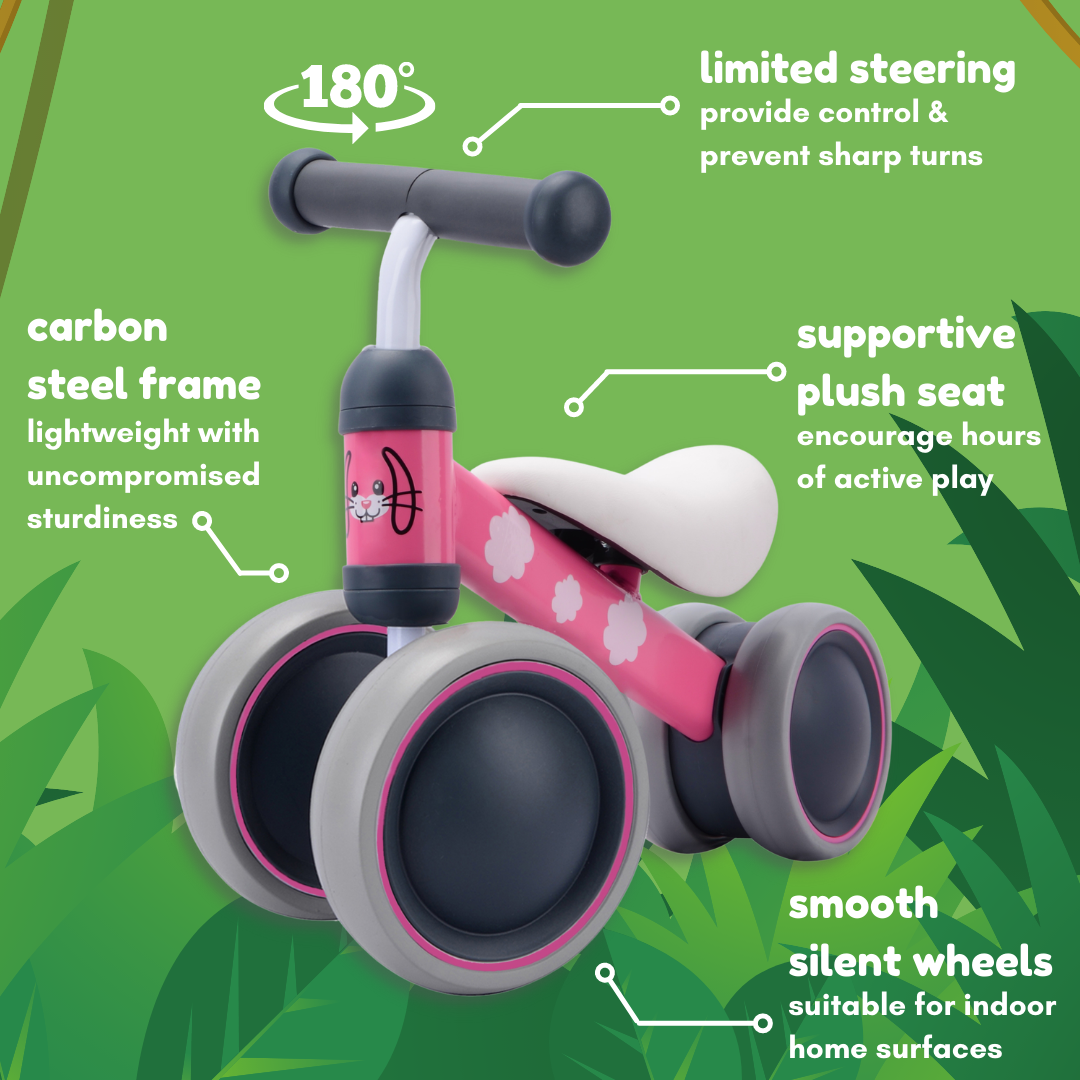 Bonnie Bunny - Baby Balance Bike - Littletrax Kids Electric Bikes