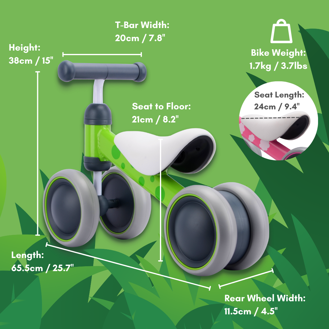 Bertie Frog - Baby Balance Bike - Littletrax Kids Electric Bikes