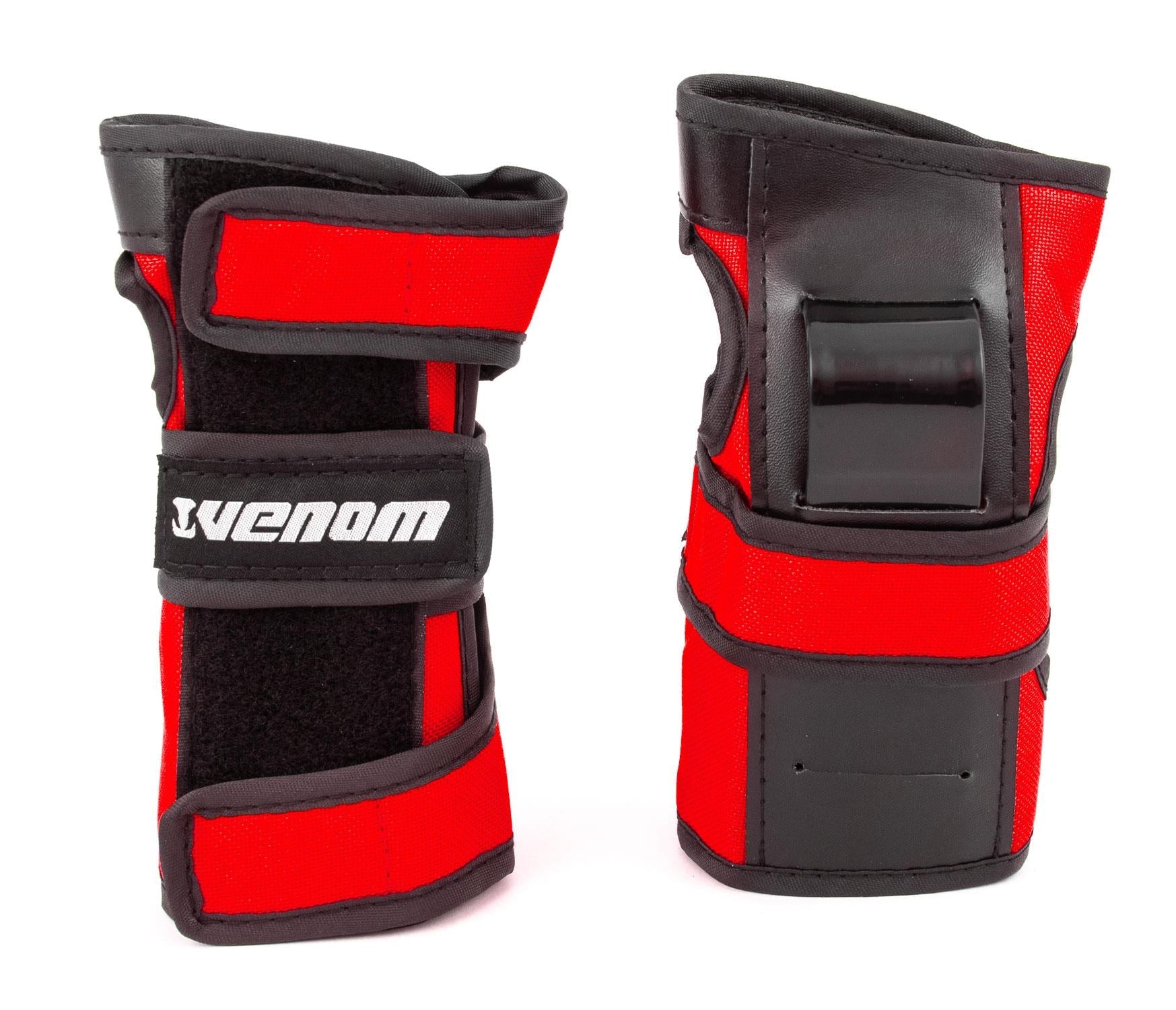 Venom Triple Knee/Elbow/Wrist Pad Set - Red Black - Littletrax Kids Electric Bikes