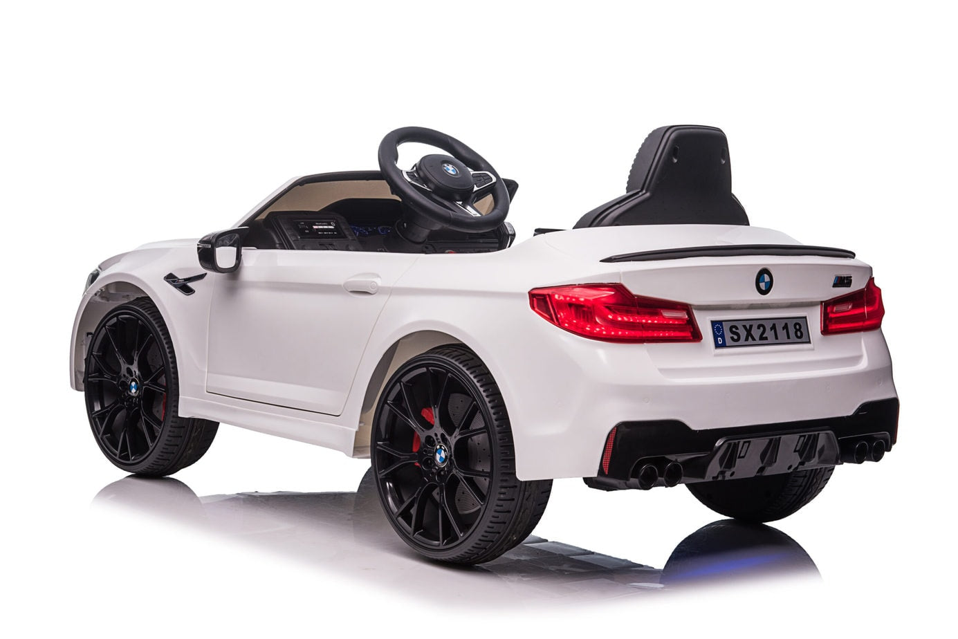 BMW M5 Kids Ride on Electric Car 12v With leather Seats and Eva Wheels