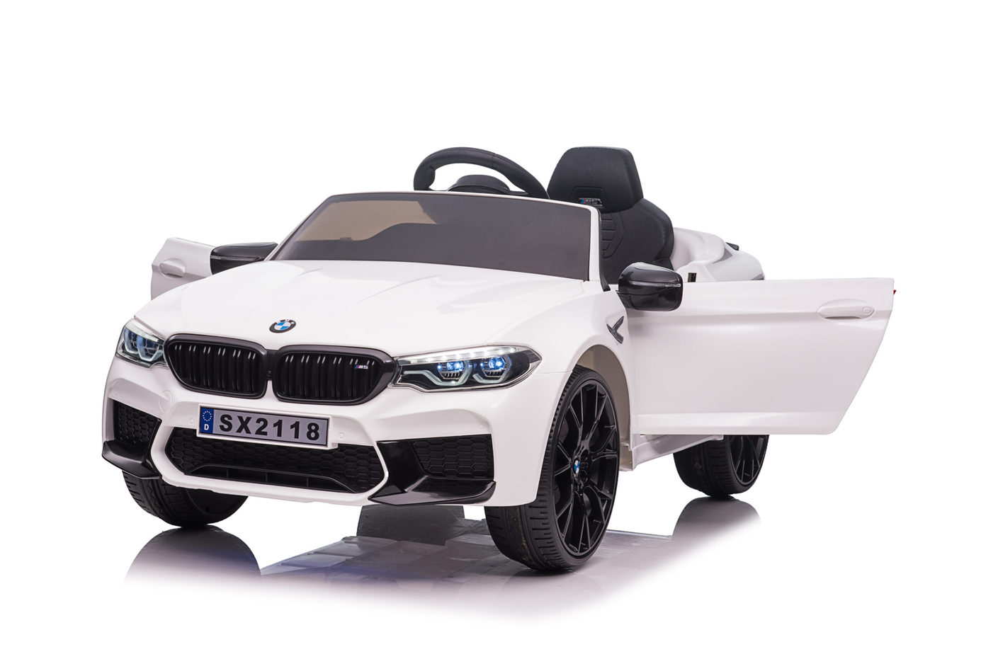 BMW M5 Kids Ride on Electric Car 12v With leather Seats and Eva Wheels