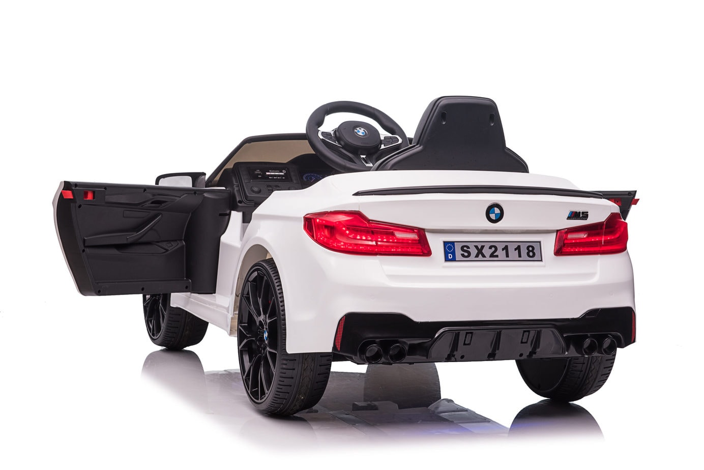 BMW M5 Kids Ride on Electric Car 12v With leather Seats and Eva Wheels