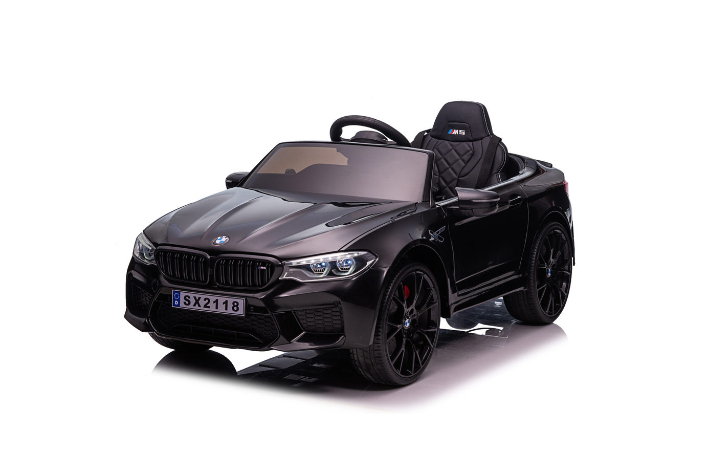 BMW M5 Kids Ride on Electric Car 12v With leather Seats and Eva Wheels