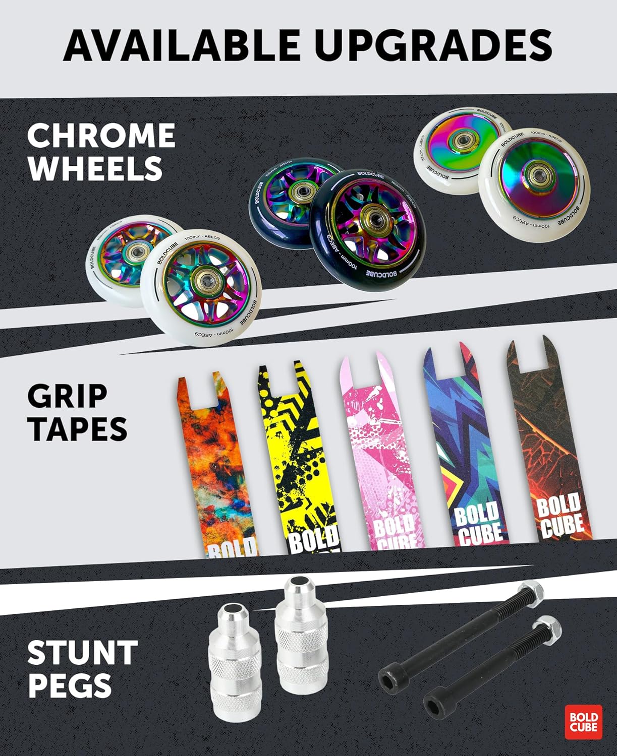 Black - Deluxe Stunt Scooter - Littletrax Kids Electric Bikes