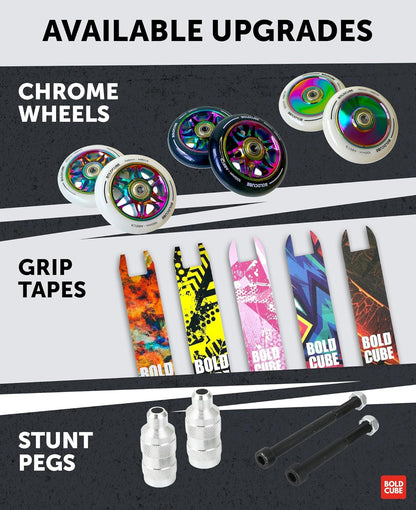 Black - Deluxe Stunt Scooter - Littletrax Kids Electric Bikes