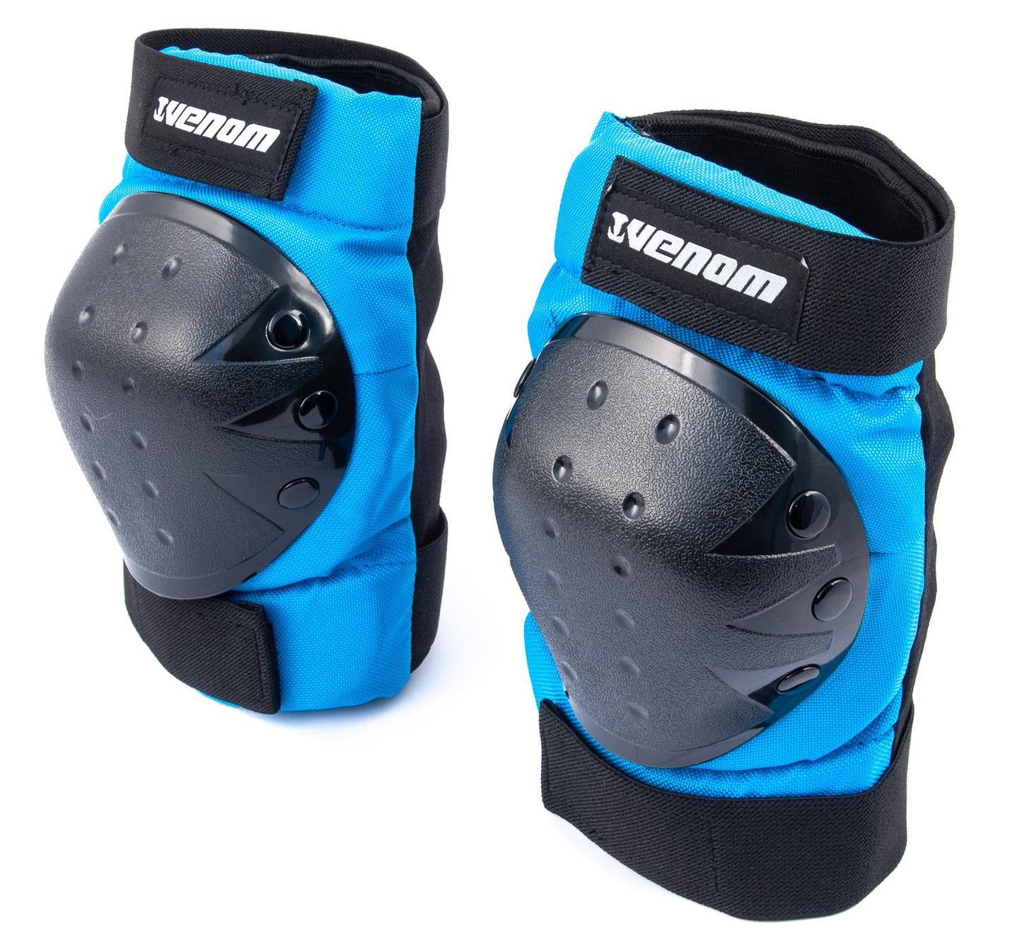 Venom Triple Knee/Elbow/Wrist Pad Set - Blue Black - Littletrax Kids Electric Bikes