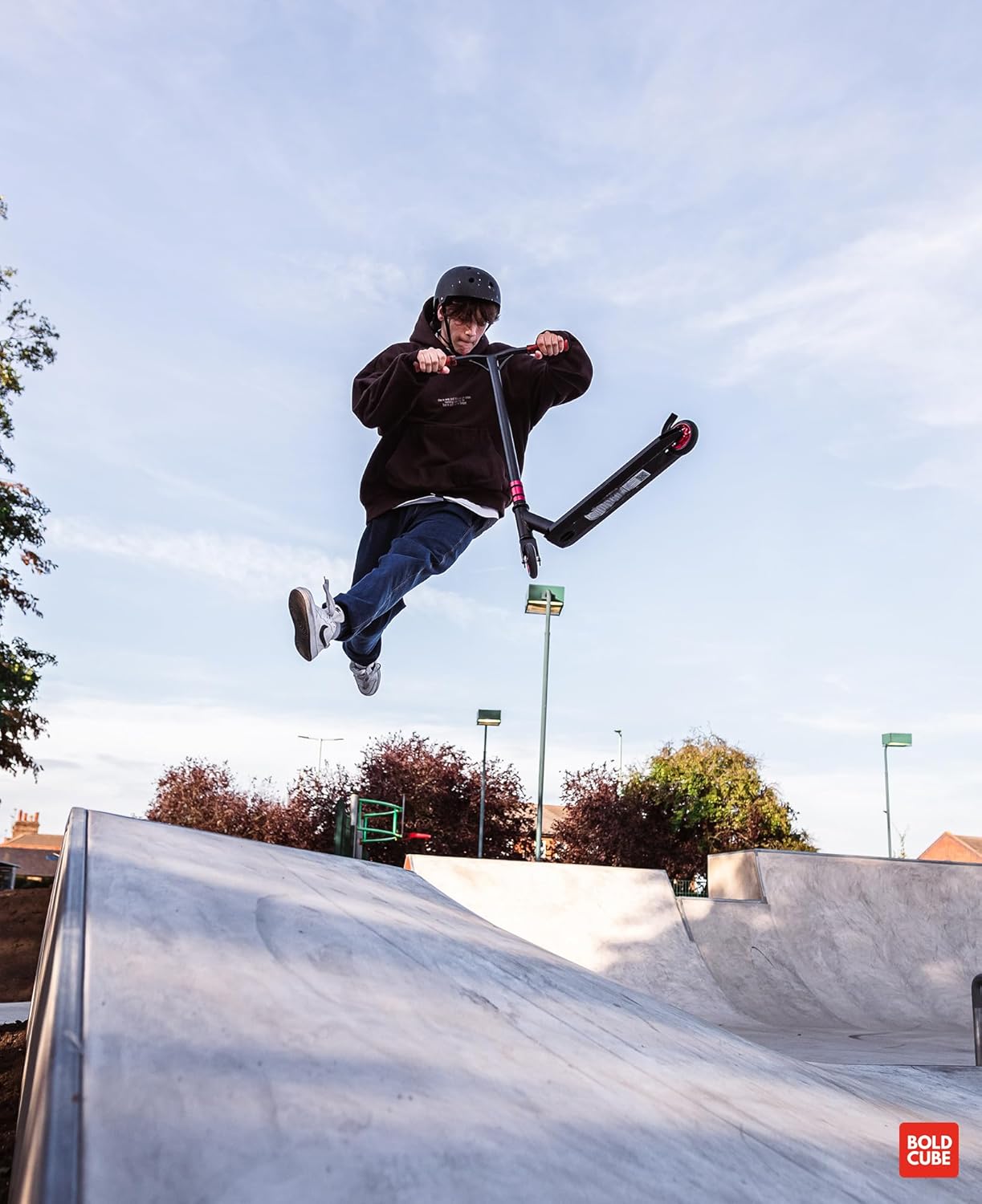 Black - Deluxe Stunt Scooter - Littletrax Kids Electric Bikes