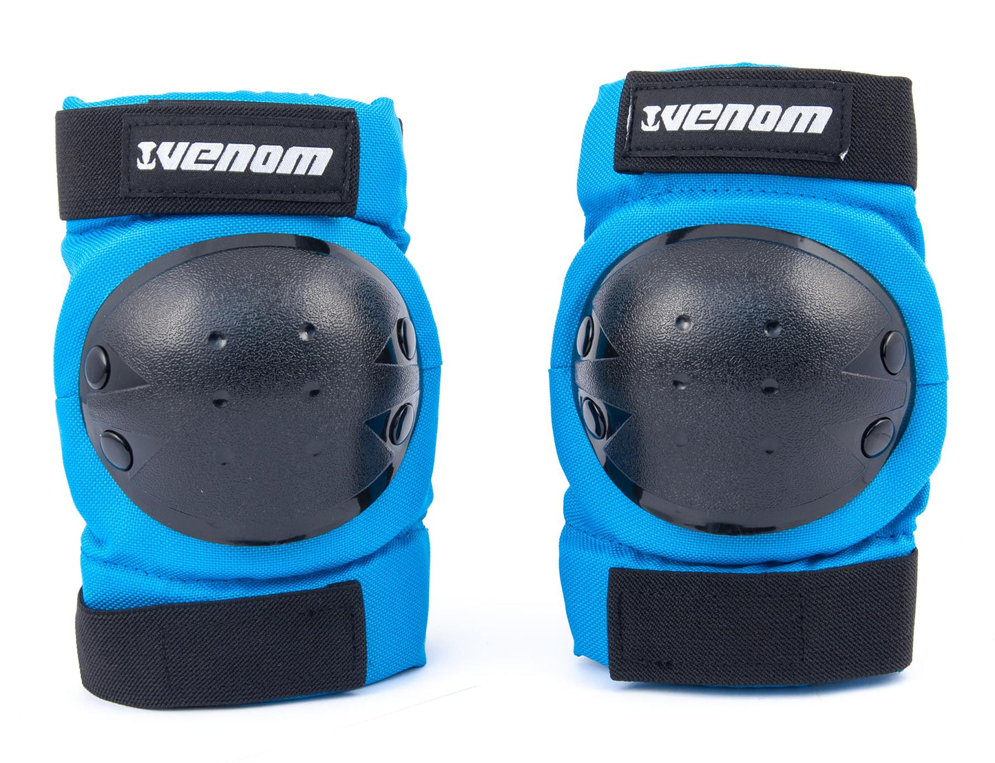 Venom Triple Knee/Elbow/Wrist Pad Set - Blue Black - Littletrax Kids Electric Bikes