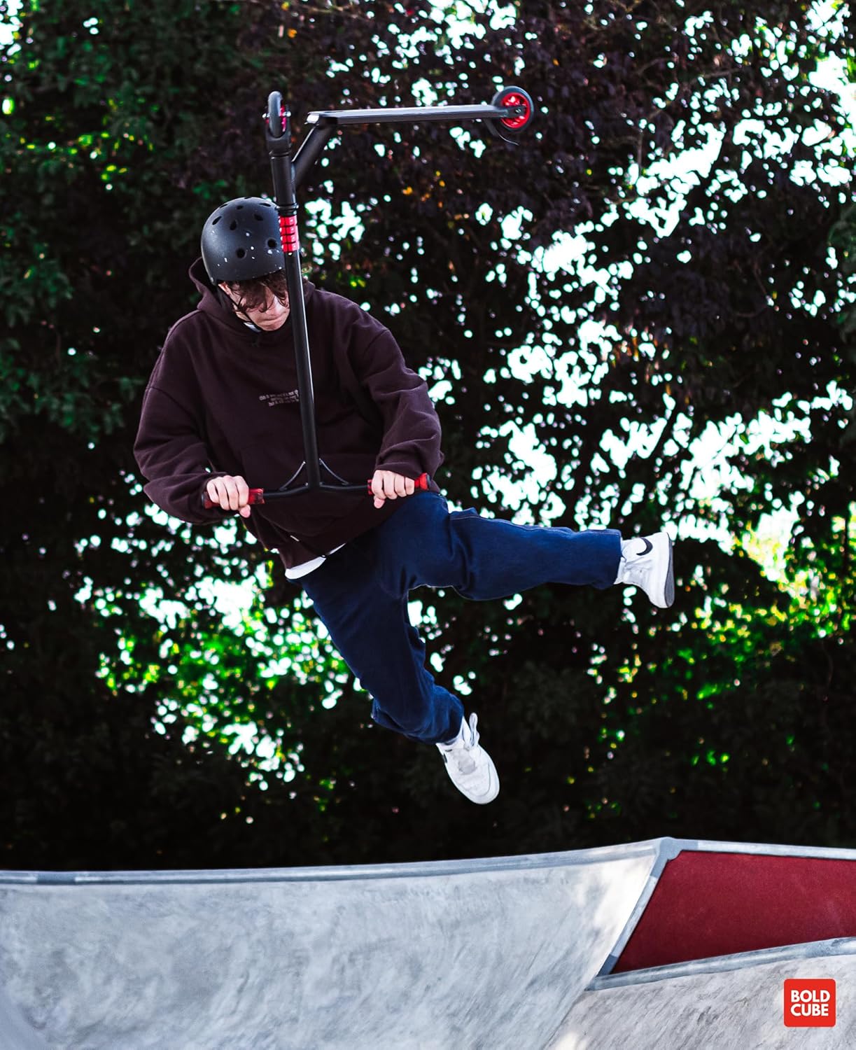 Black - Deluxe Stunt Scooter - Littletrax Kids Electric Bikes