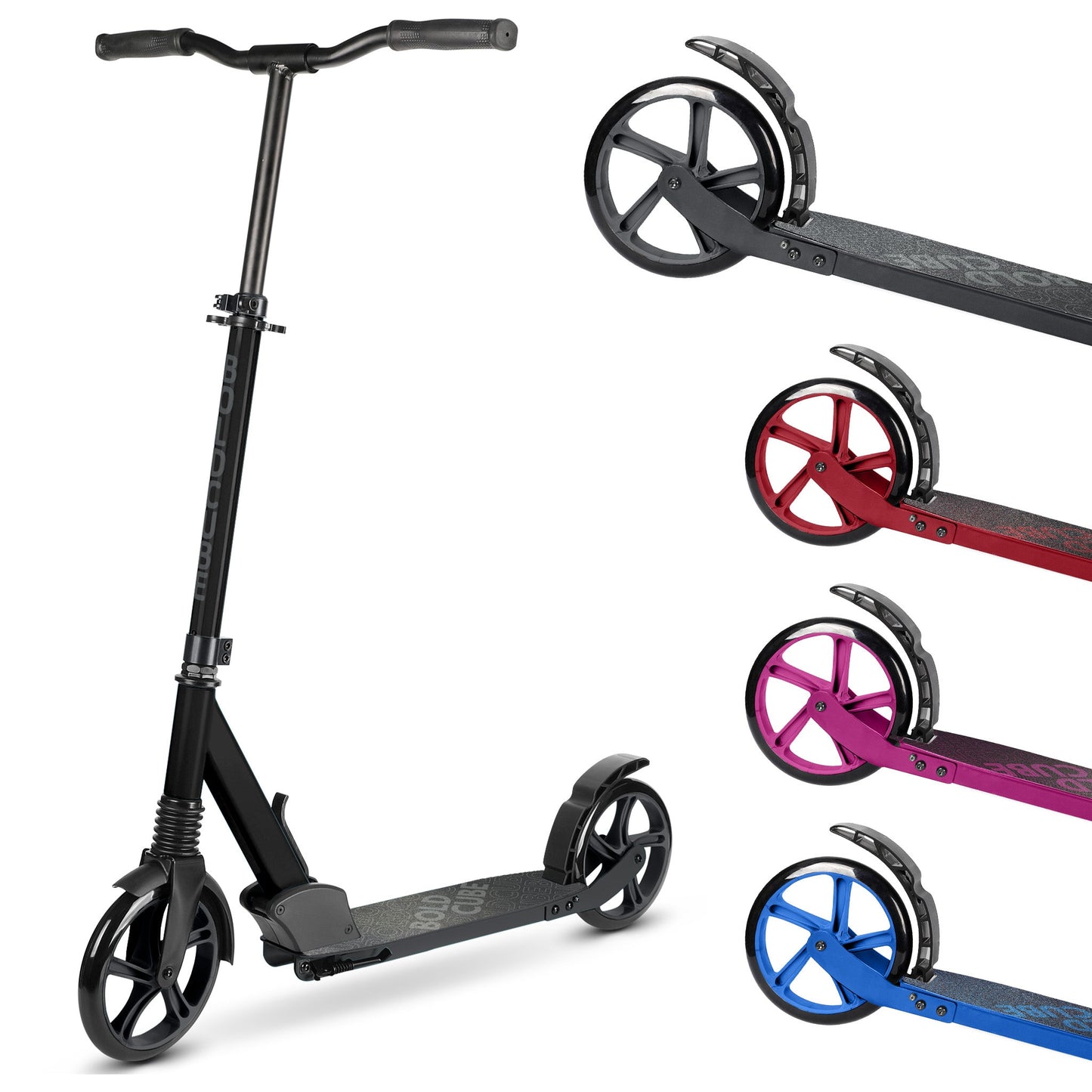 Charcoal - Big 2 Wheel Scooter - Littletrax Kids Electric Bikes