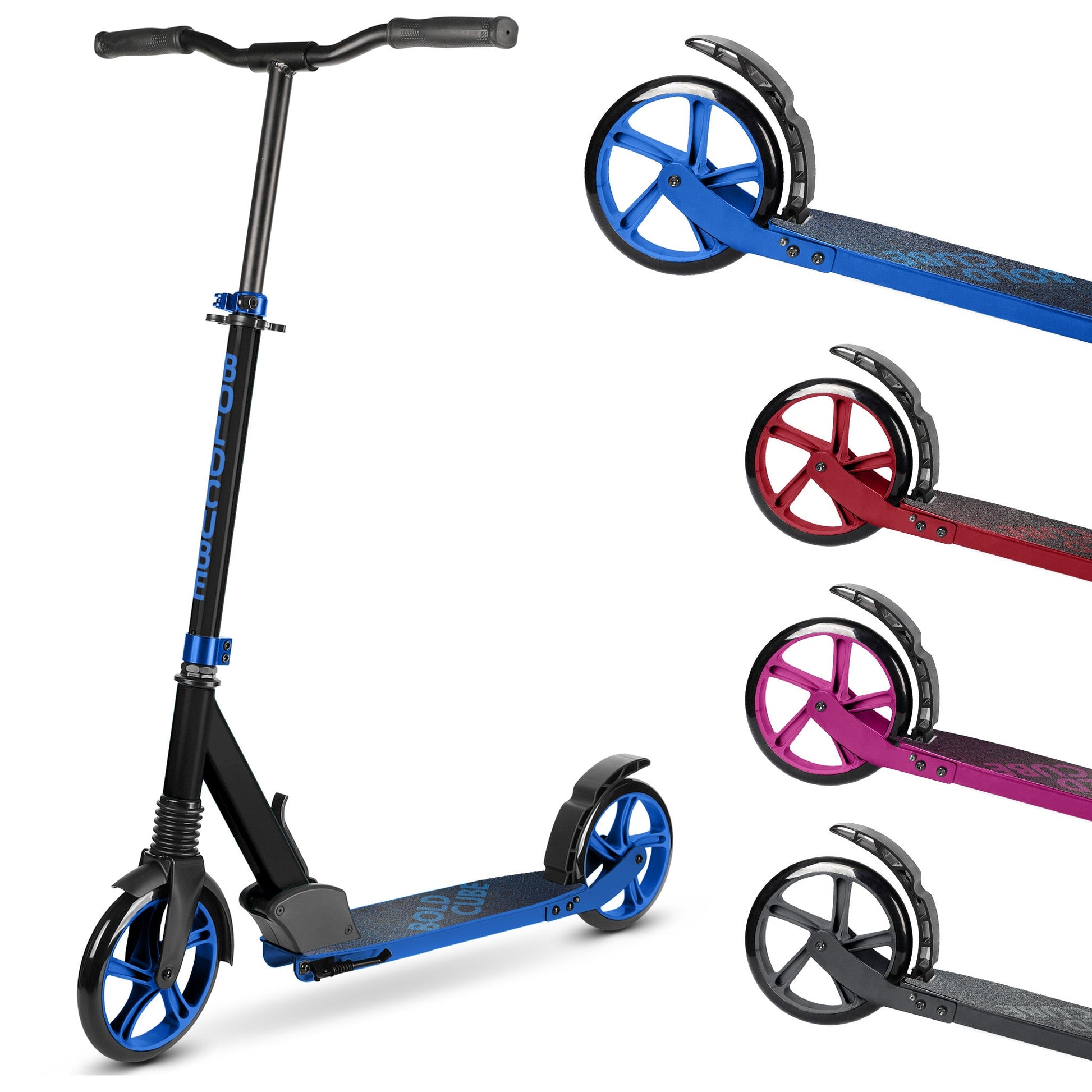 Deep Blue - Big 2 Wheel Scooter - Littletrax Kids Electric Bikes