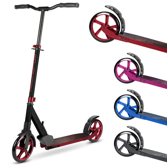Burgundy - Big 2 Wheel Scooter - Littletrax Kids Electric Bikes
