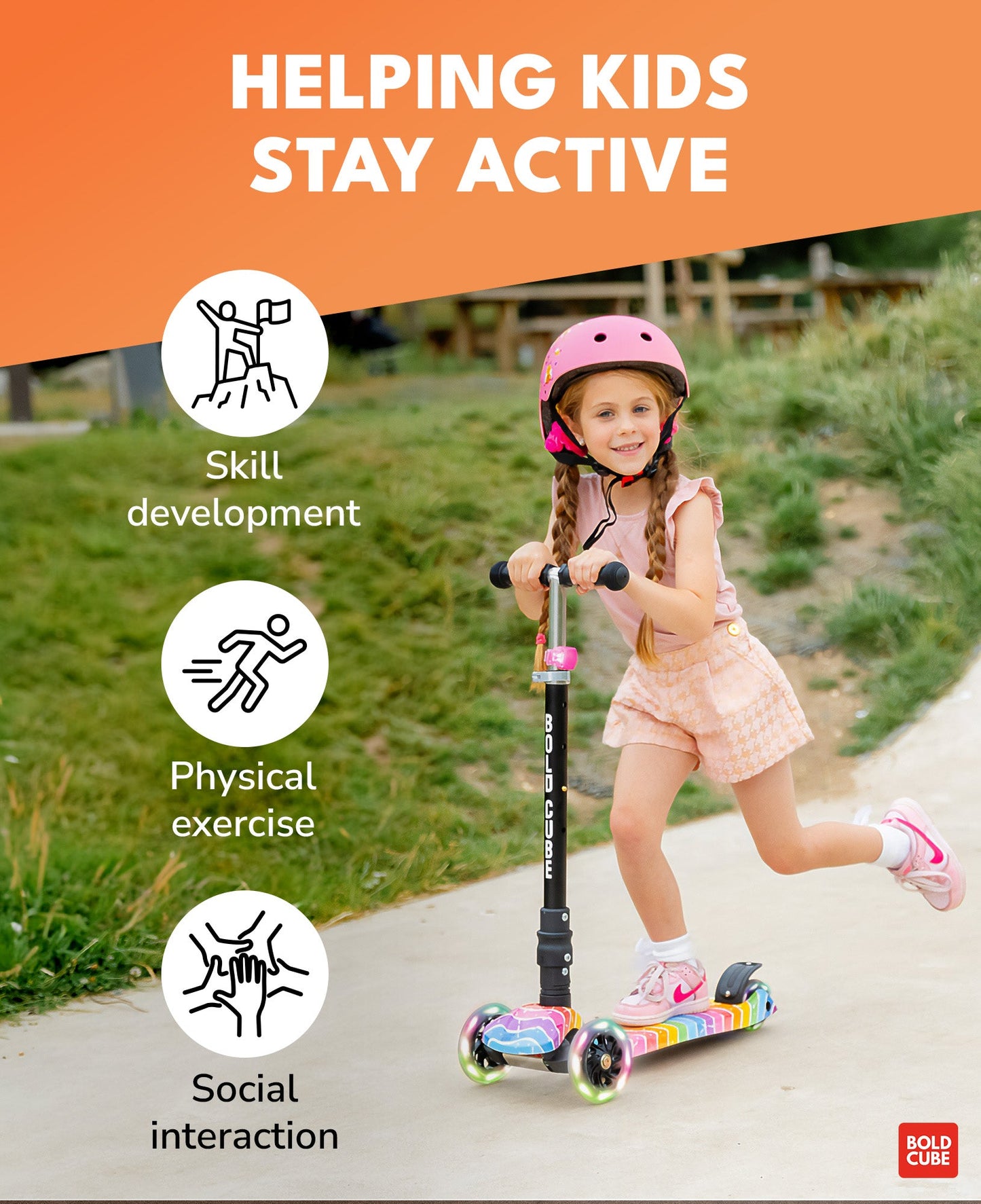 Astro Dream - Big 3 Wheel Scooter - Littletrax Kids Electric Bikes