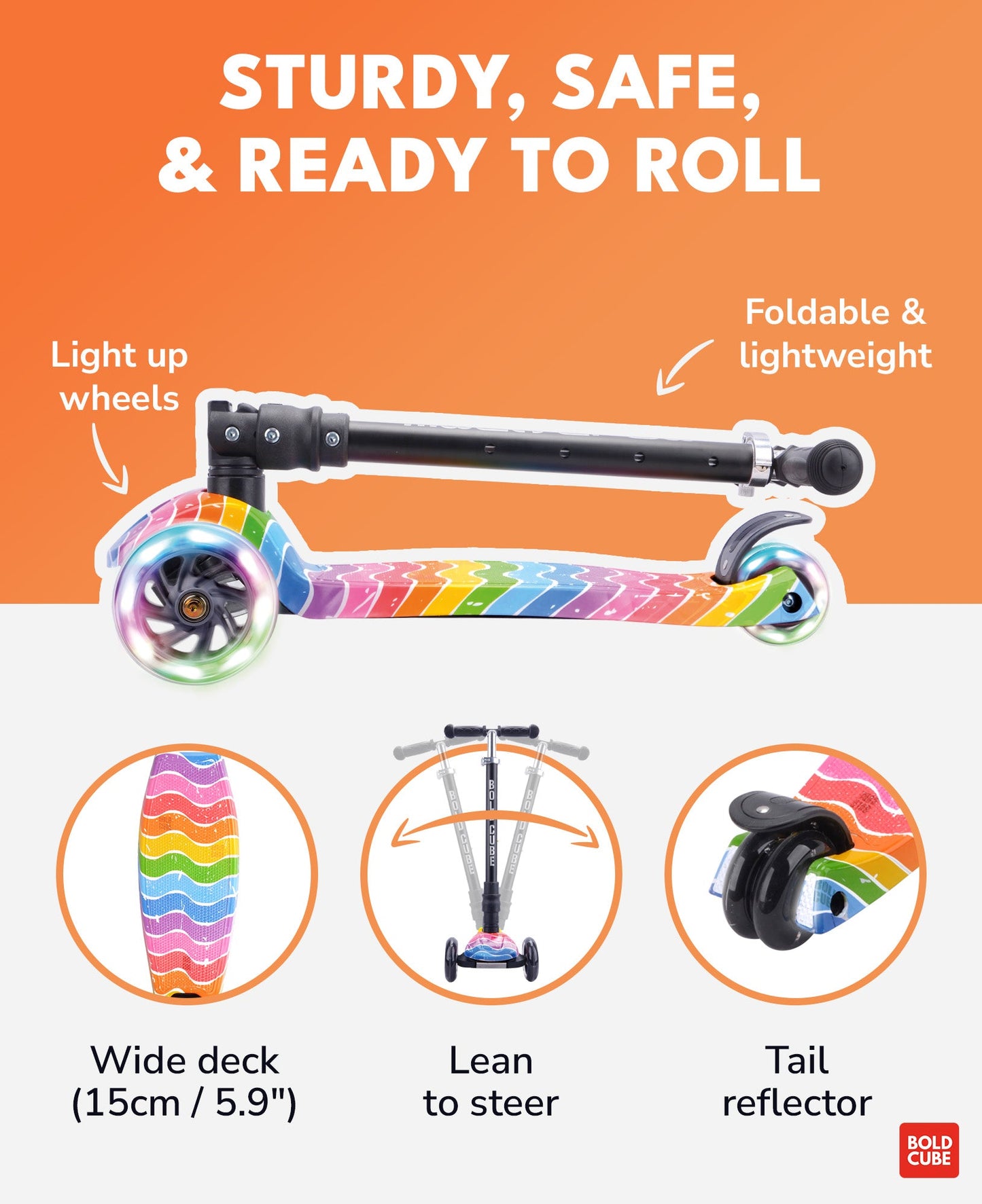 Astro Dream - Big 3 Wheel Scooter - Littletrax Kids Electric Bikes