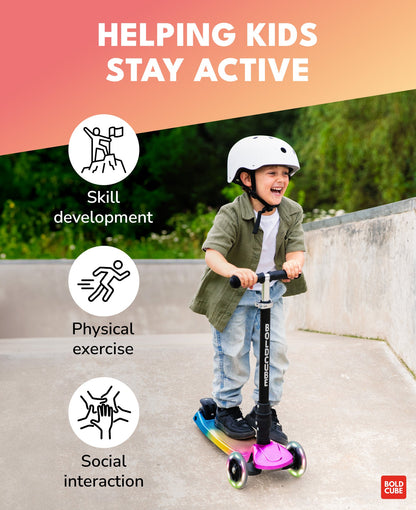 Candy Floss - Big 3 Wheel Scooter - Littletrax Kids Electric Bikes