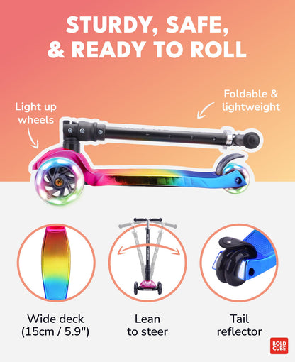 Candy Floss - Big 3 Wheel Scooter - Littletrax Kids Electric Bikes