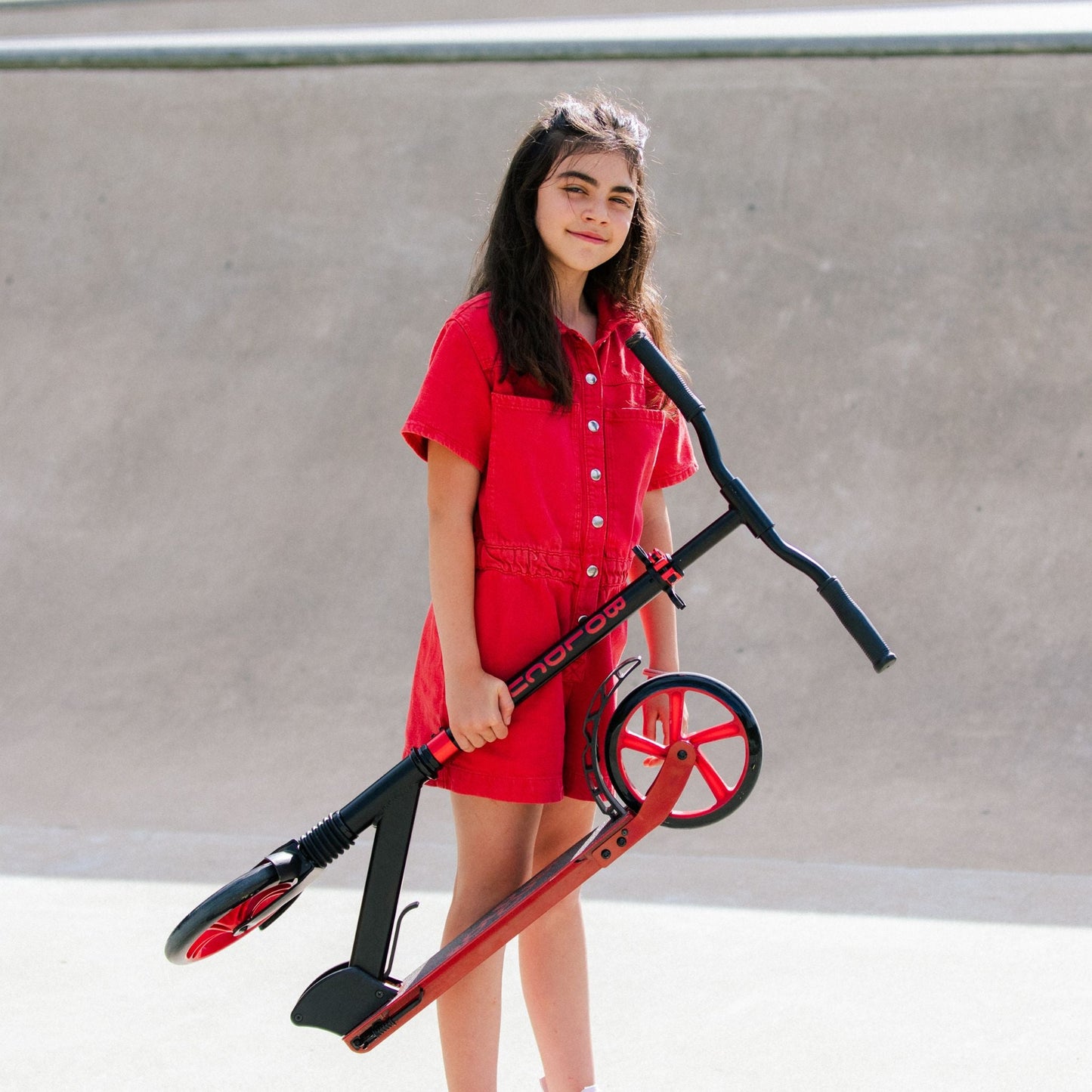 Burgundy - Big 2 Wheel Scooter - Littletrax Kids Electric Bikes