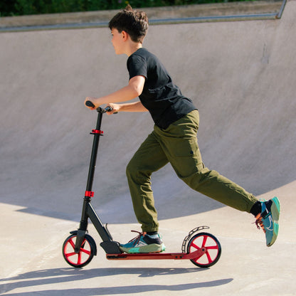 Burgundy - Big 2 Wheel Scooter - Littletrax Kids Electric Bikes