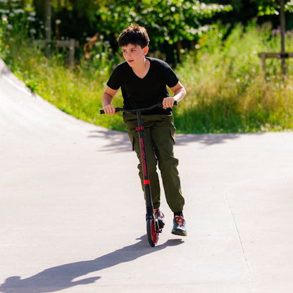 Burgundy - Big 2 Wheel Scooter - Littletrax Kids Electric Bikes