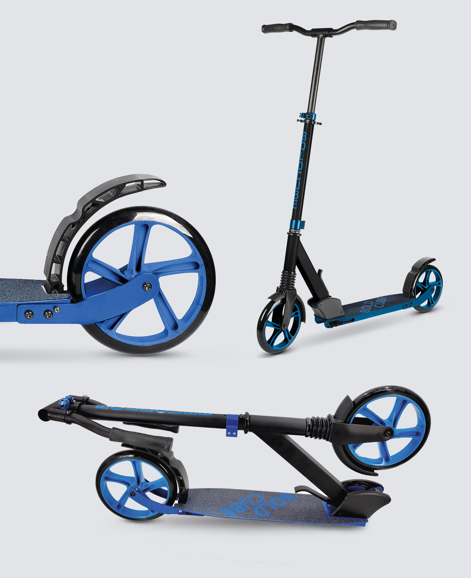 Deep Blue - Big 2 Wheel Scooter - Littletrax Kids Electric Bikes