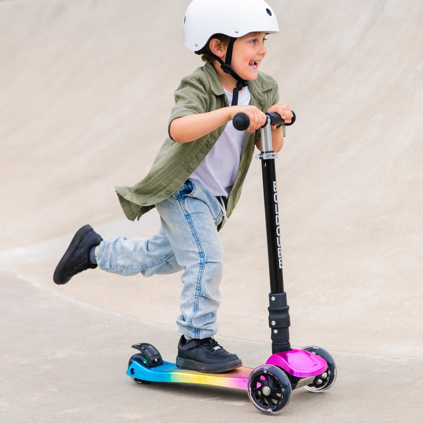Candy Floss - Big 3 Wheel Scooter - Littletrax Kids Electric Bikes