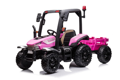 Kids Ride On Tractor 24v With Trailer - Littletrax Kids Electric Bikes