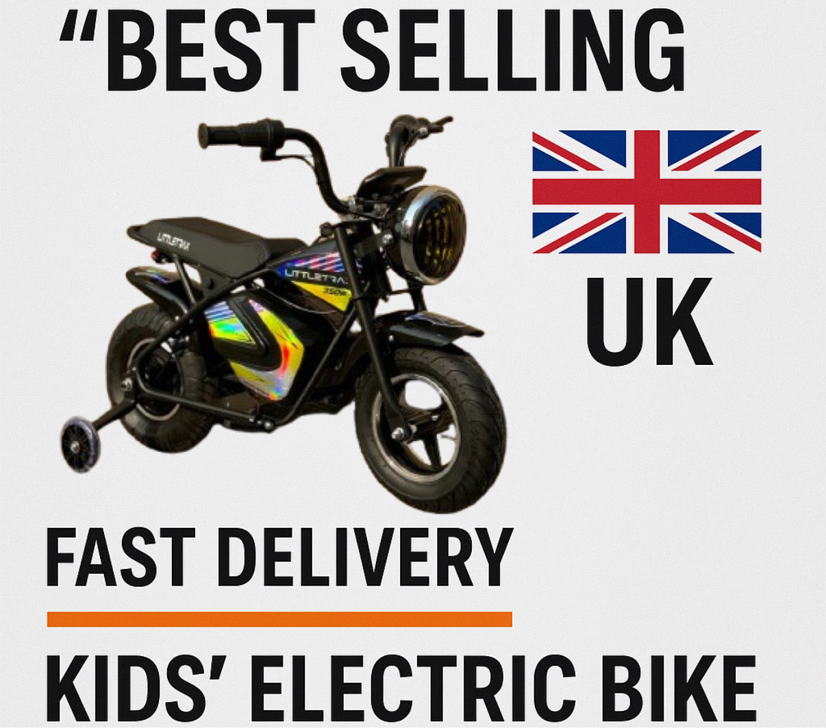NEW LittleTrax Kids Electric Monkey Bike 350w Dirt bike ride on toy similar to 50cc off road bike - Littletrax Kids Electric Bikes