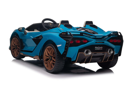 2-Seater Kids Lamborghini Sian Ride-On Car with Remote