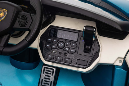 2-Seater Kids Lamborghini Sian Ride-On Car with Remote