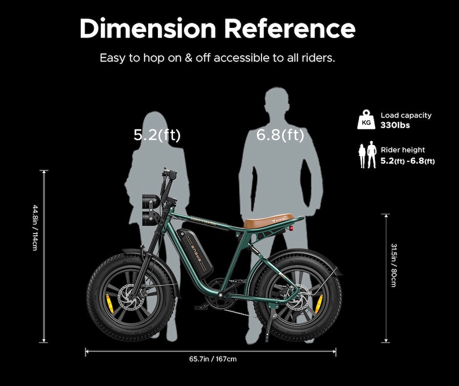 Engwe M20 Dual Battery Motorcycle Style Electric Bike